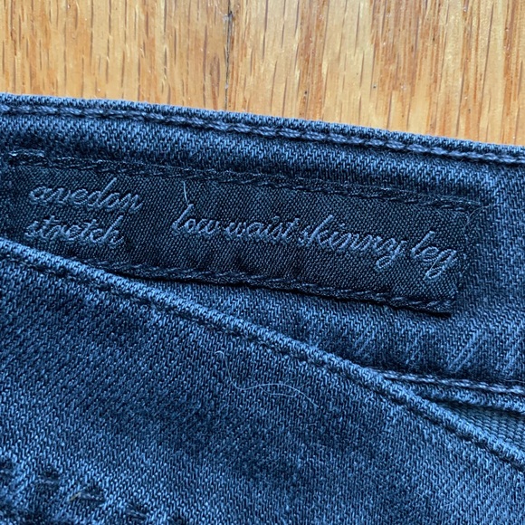 Citizens of Humanity Black Avedon skinny low rise jeans - size 27 - Picture 4 of 5